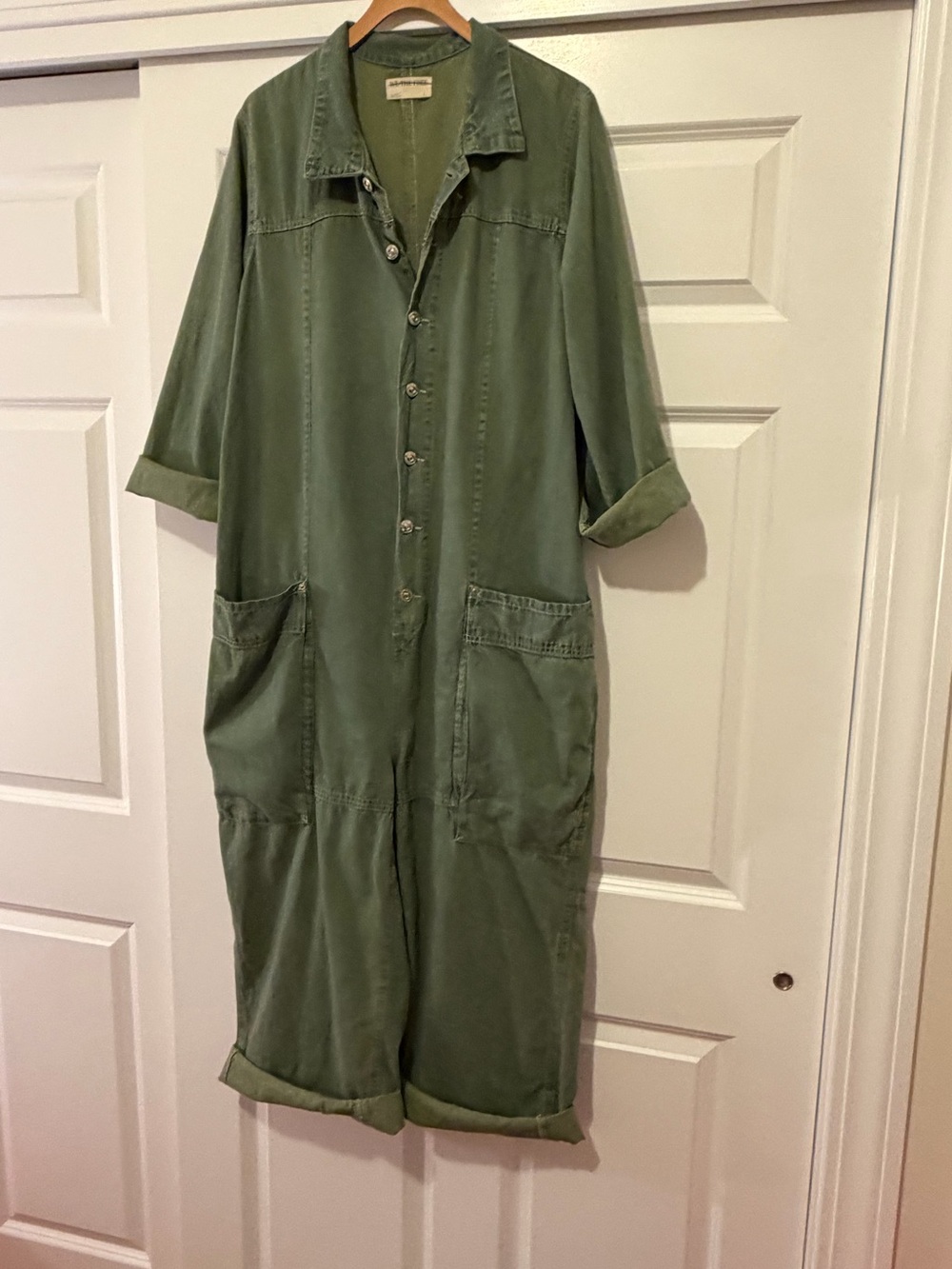 New Margarita Jumpsuit In Everglades Green Size  L - Picture 7 of 12
